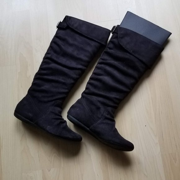 Slouchy suede boots Size 6 - Picture 6 of 8